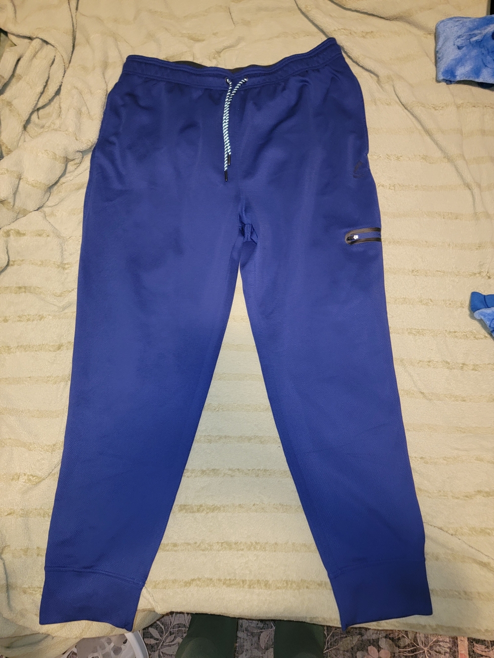 Reebok Men's Royal Blue Drawstring Jogger Pants